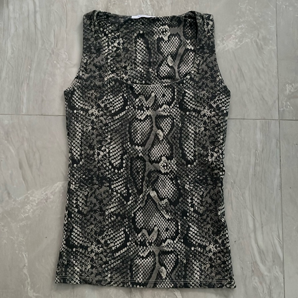 Snakeskin top